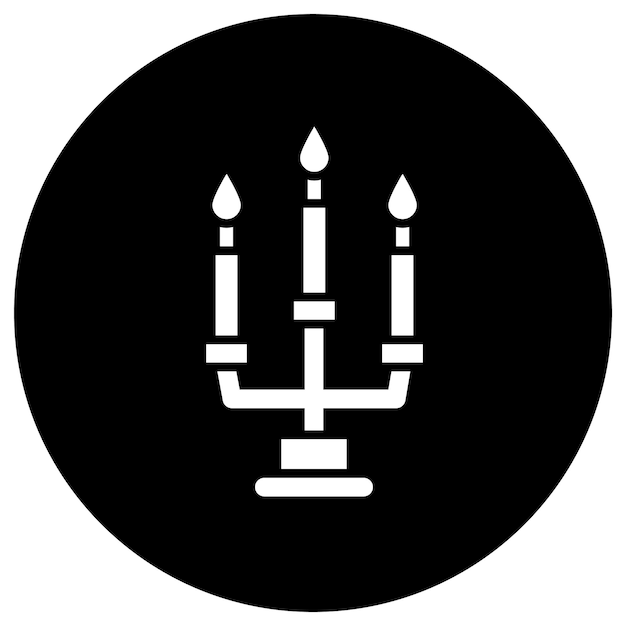 Ilustración del diseño del icono vectorial de las velas