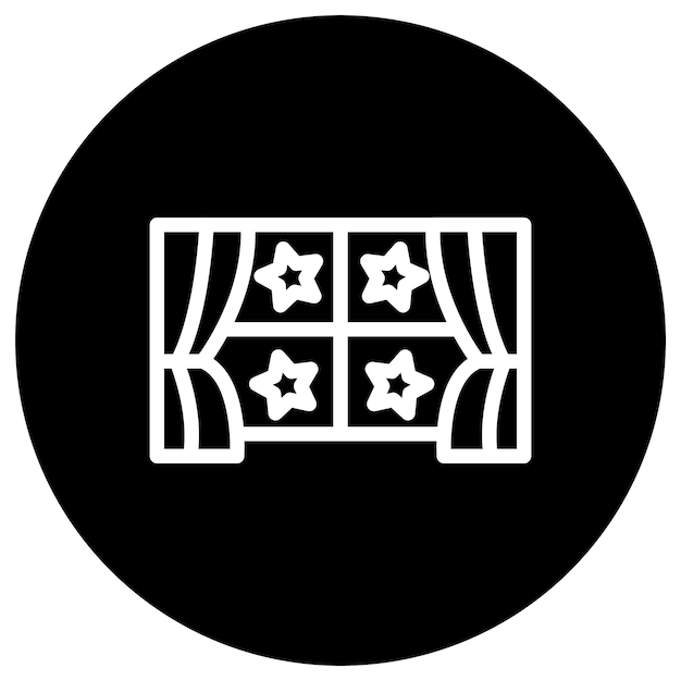 Ilustración del diseño del icono vectorial de la ventana