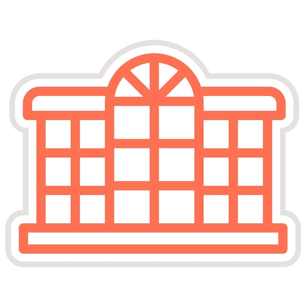 Ilustración del diseño del icono vectorial de la ventana