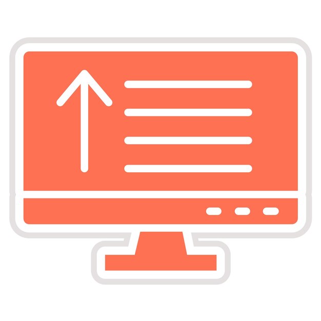 Ilustración del diseño del icono vectorial vertical
