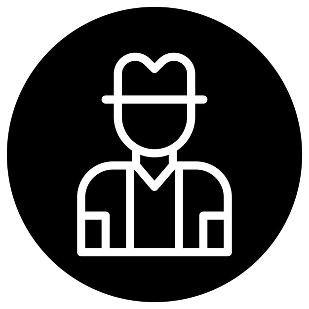 Ilustración del diseño del icono vectorial del viajero