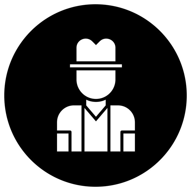 Ilustración del diseño del icono vectorial del viajero