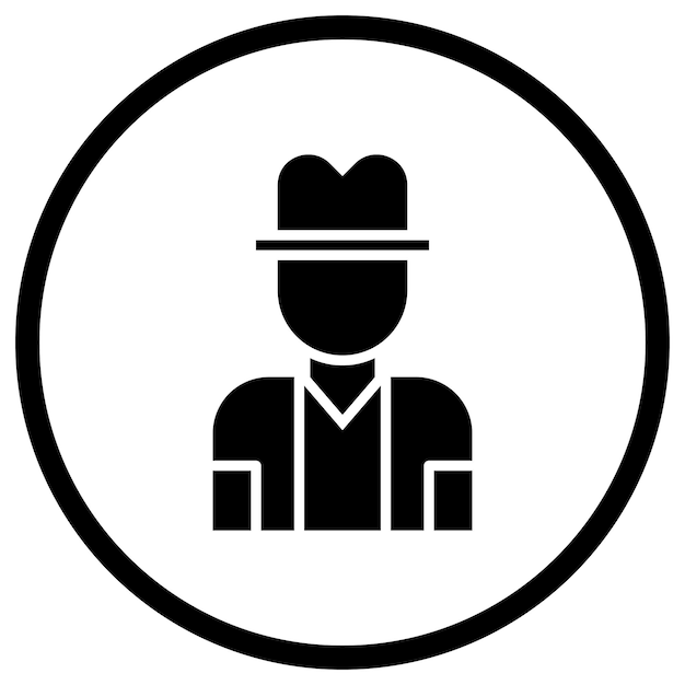 Ilustración del diseño del icono vectorial del viajero