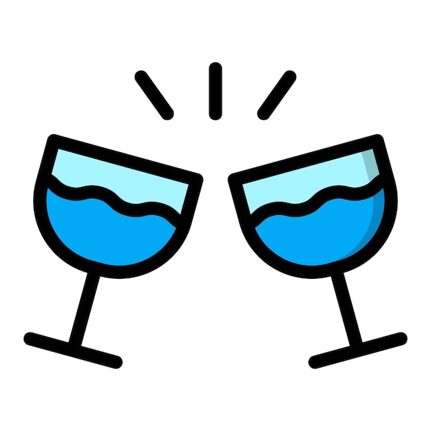 Ilustración del diseño del icono vectorial de vidrio