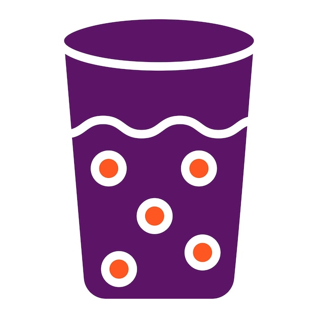 Ilustración del diseño del icono vectorial de vidrio