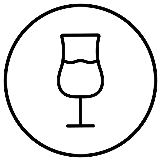 Ilustración del diseño del icono vectorial de vidrio