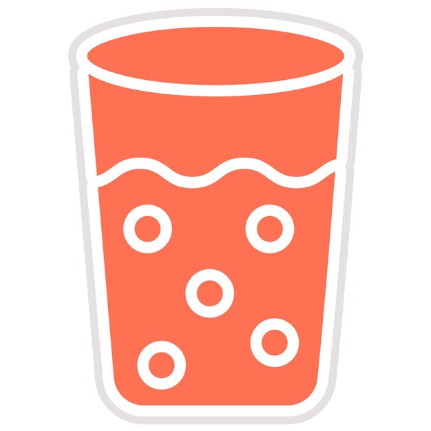 Ilustración del diseño del icono vectorial de vidrio