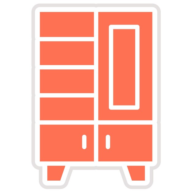 Ilustración del diseño del icono vectorial de la vitrina