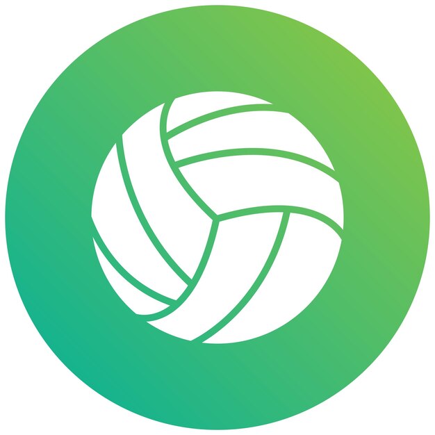 Ilustración del diseño del icono vectorial de voleibol