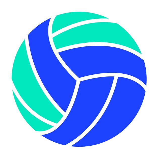Ilustración del diseño del icono vectorial de voleibol