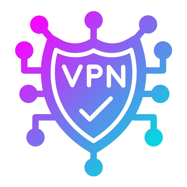 Ilustración del diseño del icono vectorial de Vpn