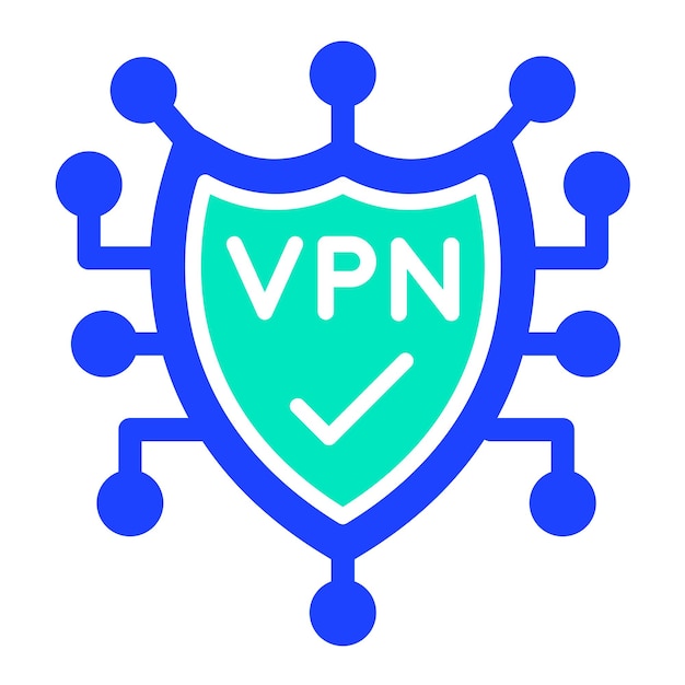 Ilustración del diseño del icono vectorial de Vpn