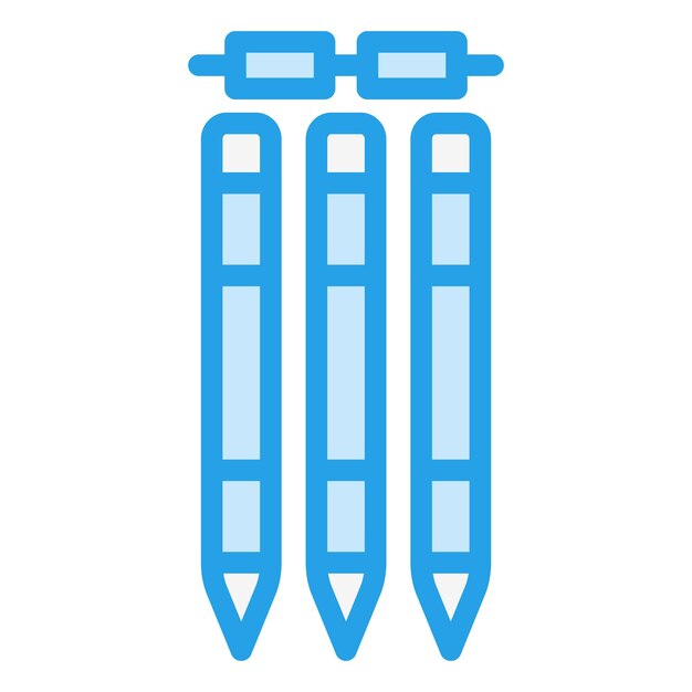 Ilustración del diseño del icono vectorial de Wickets