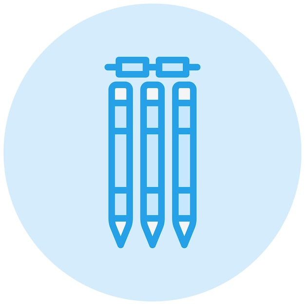 Ilustración del diseño del icono vectorial de Wickets