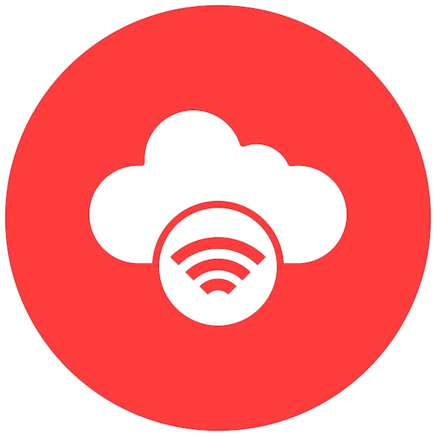 Ilustración del diseño del icono vectorial Wifi