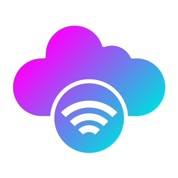 Ilustración del diseño del icono vectorial Wifi