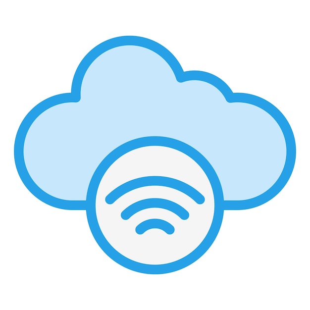 Ilustración del diseño del icono vectorial Wifi