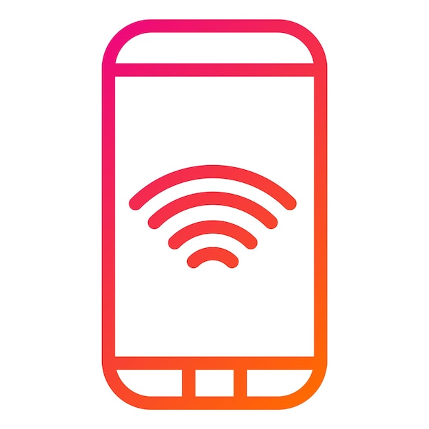 Ilustración del diseño del icono vectorial Wifi