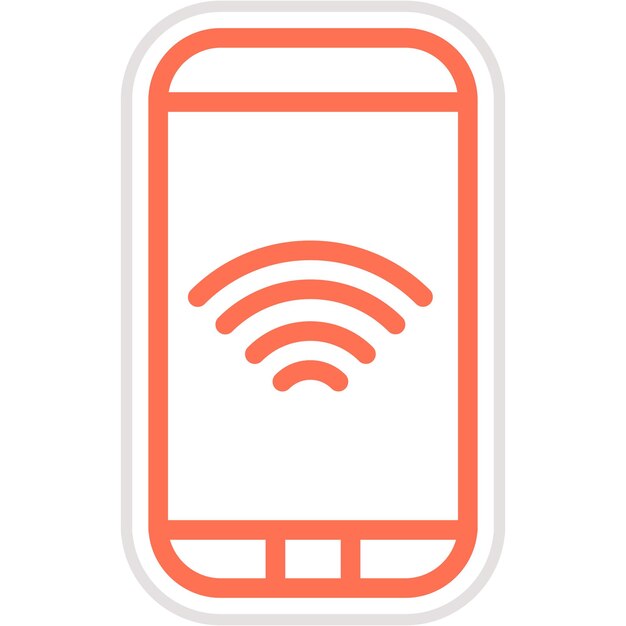 Ilustración del diseño del icono vectorial Wifi