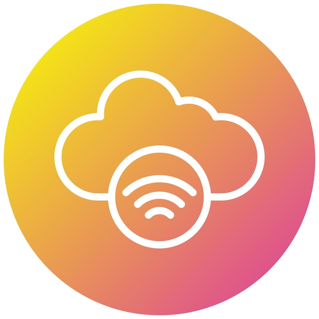 Ilustración del diseño del icono vectorial Wifi