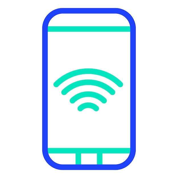 Ilustración del diseño del icono vectorial Wifi