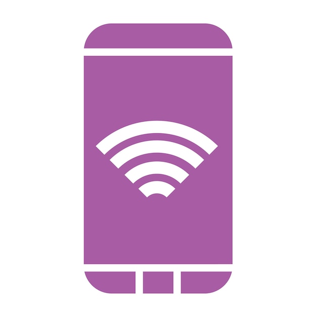 Ilustración del diseño del icono vectorial Wifi
