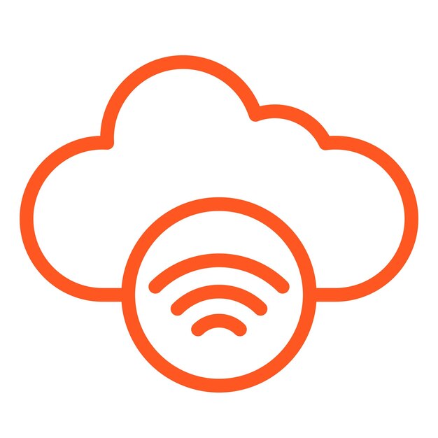 Ilustración del diseño del icono vectorial Wifi