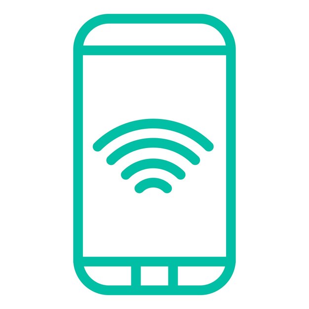 Ilustración del diseño del icono vectorial Wifi