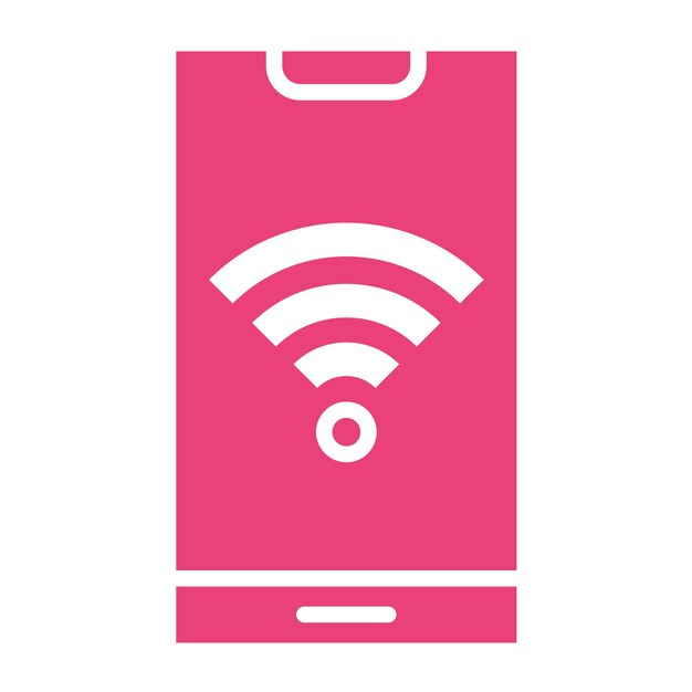 Ilustración del diseño del icono vectorial Wifi