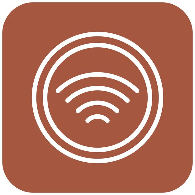 Ilustración del diseño del icono vectorial Wifi