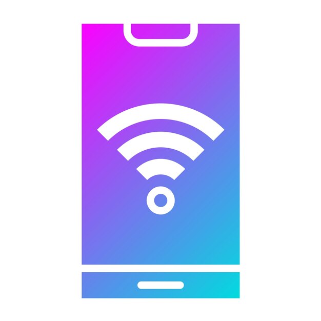 Ilustración del diseño del icono vectorial Wifi