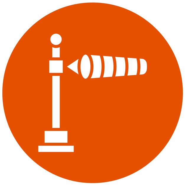 Ilustración del diseño del icono vectorial de Windsock
