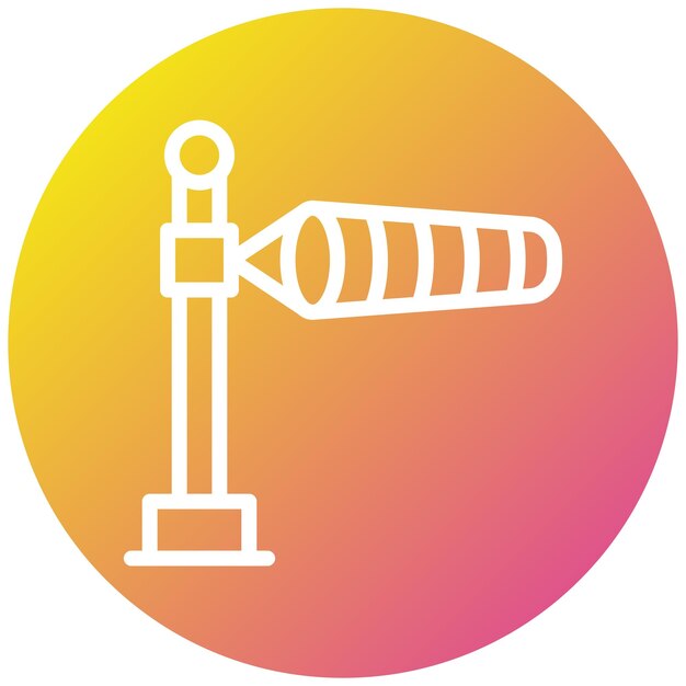Ilustración del diseño del icono vectorial de Windsock