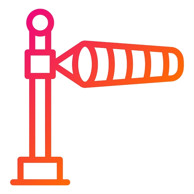Ilustración del diseño del icono vectorial de Windsock