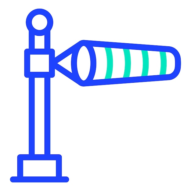 Ilustración del diseño del icono vectorial de Windsock