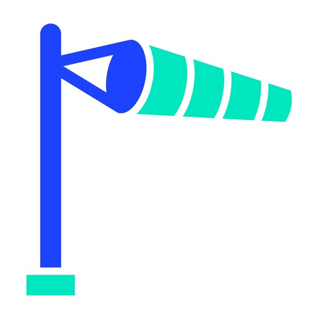 Ilustración del diseño del icono vectorial de Windsock