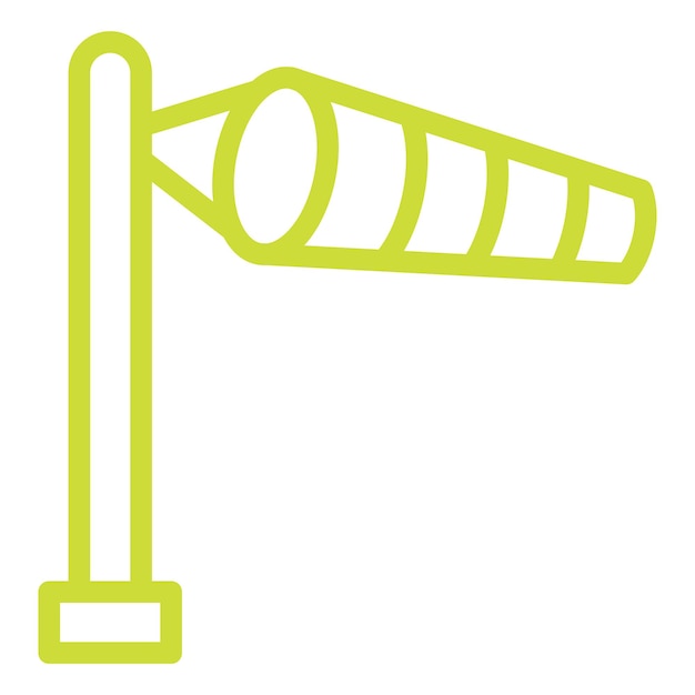 Ilustración del diseño del icono vectorial de Windsock