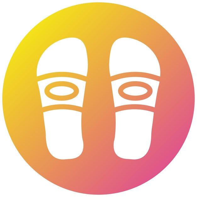 Ilustración del diseño del icono vectorial de las zapatillas