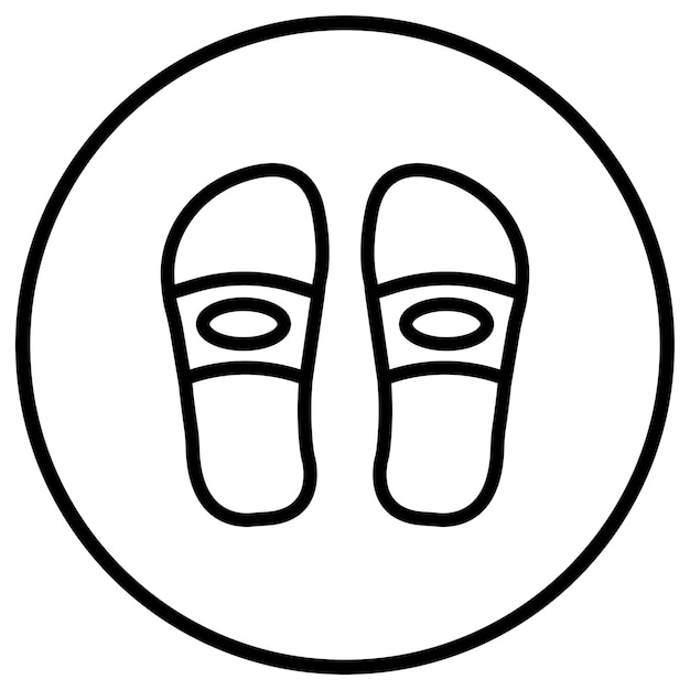 Ilustración del diseño del icono vectorial de las zapatillas