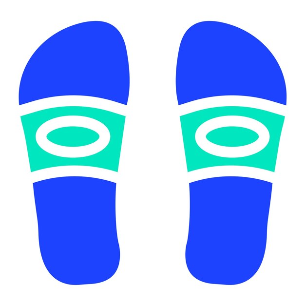 Ilustración del diseño del icono vectorial de las zapatillas