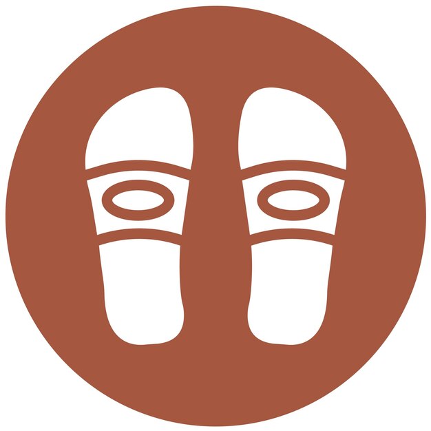 Ilustración del diseño del icono vectorial de las zapatillas