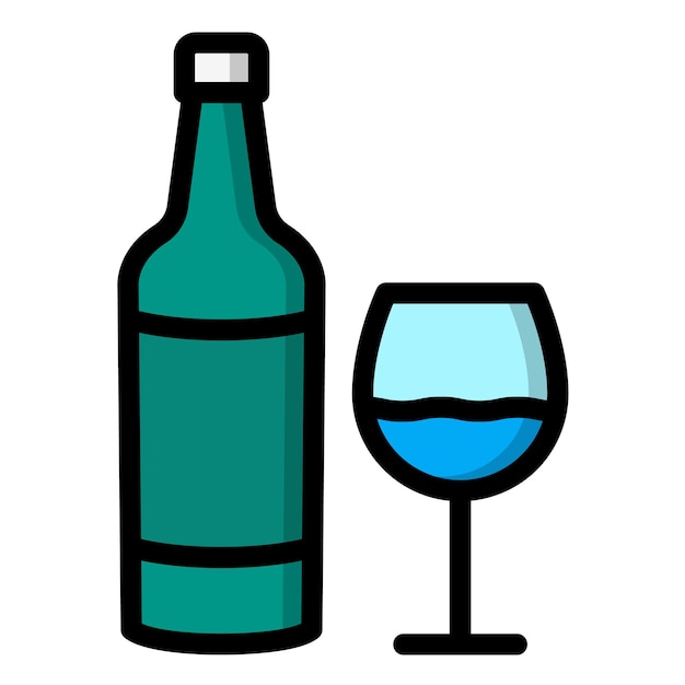 Ilustración del diseño del icono de Whiskey Vector