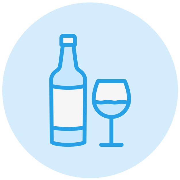 Ilustración del diseño del icono de Whiskey Vector
