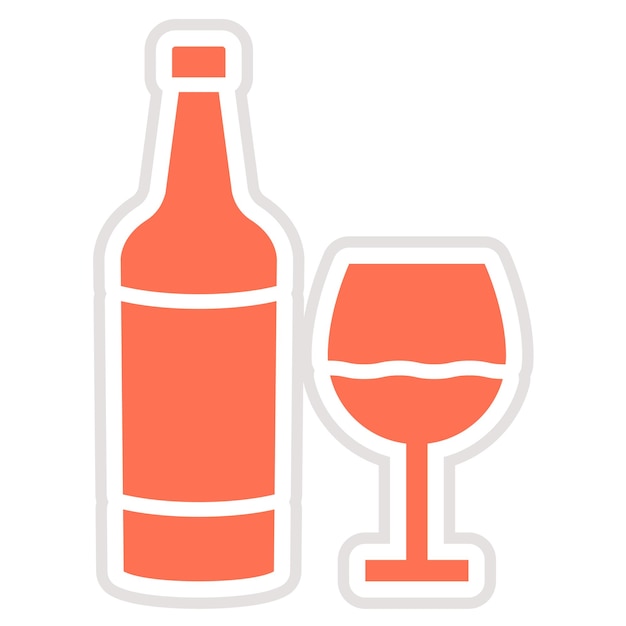 Ilustración del diseño del icono de Whiskey Vector