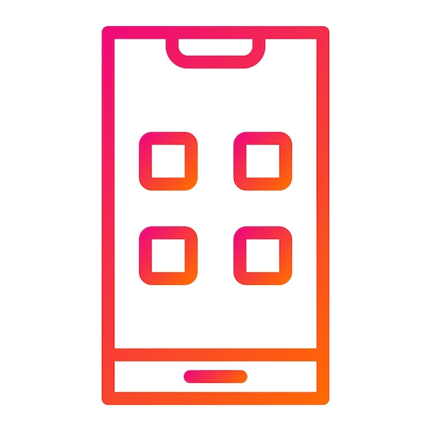 Ilustración de diseño de íconos vectoriales de aplicaciones