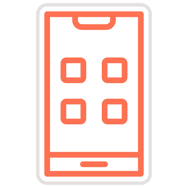 Ilustración de diseño de íconos vectoriales de aplicaciones