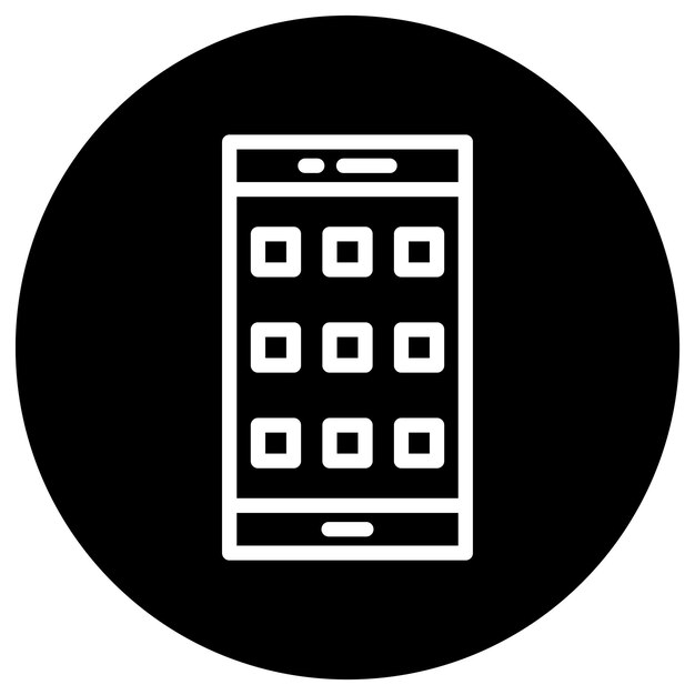 Ilustración de diseño de íconos vectoriales de aplicaciones