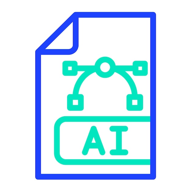 Ilustración del diseño de íconos vectoriales del archivo Ai