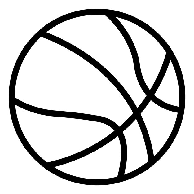 Ilustración de diseño de íconos vectoriales de baloncesto