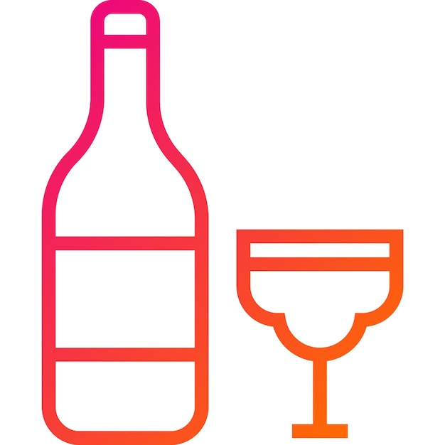 Ilustración de diseño de íconos vectoriales de bebidas